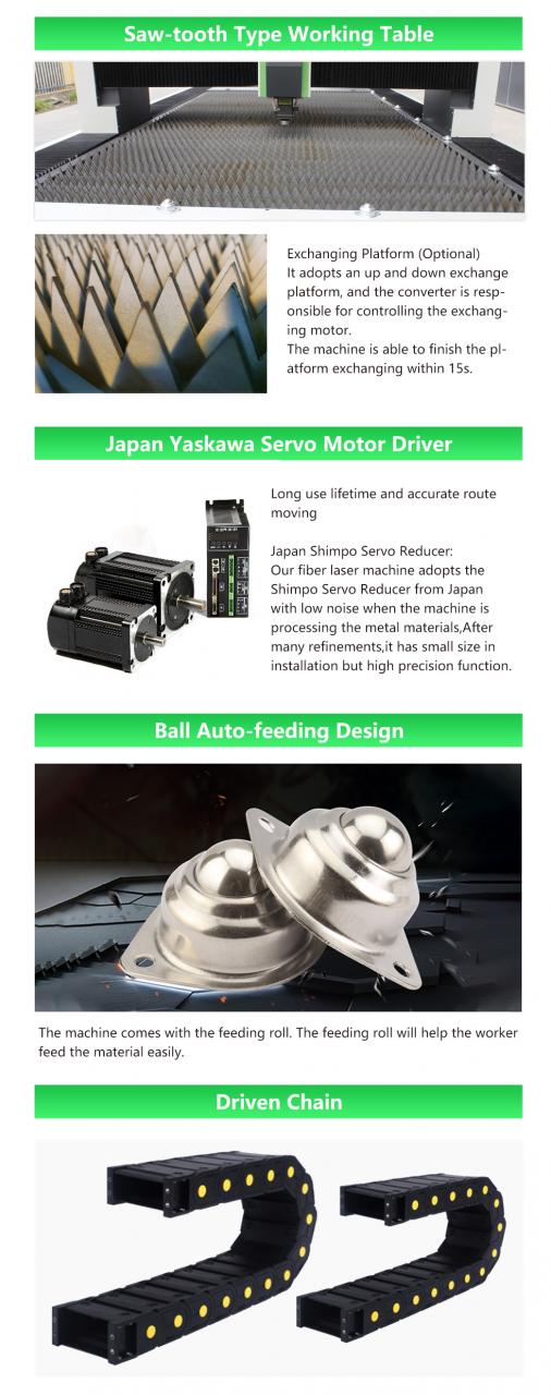 Carbon Iron Aluminum Metal Stainless Steel Cnc Fiber Laser Cutting Machine Koolstofijzer Aluminium Metaal Roestvrij staal Cnc Fiber Lasersnijmachine