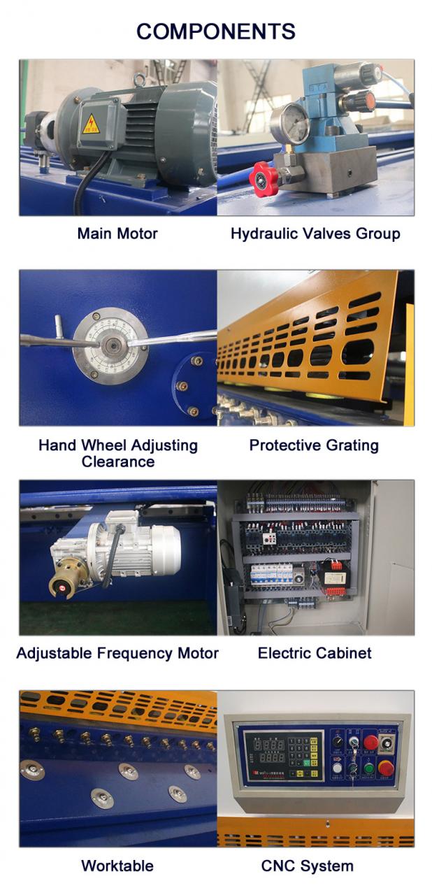 Cnc Nc Hydraulic Press Metal Guillotine Shear Machine For Carbon Stainless Steel Sheet Cnc Nc de Machine van de de Guillotinescheerbeurt van het Hydraulische Persmetaal voor het Blad van het Koolstofroestvrije staal